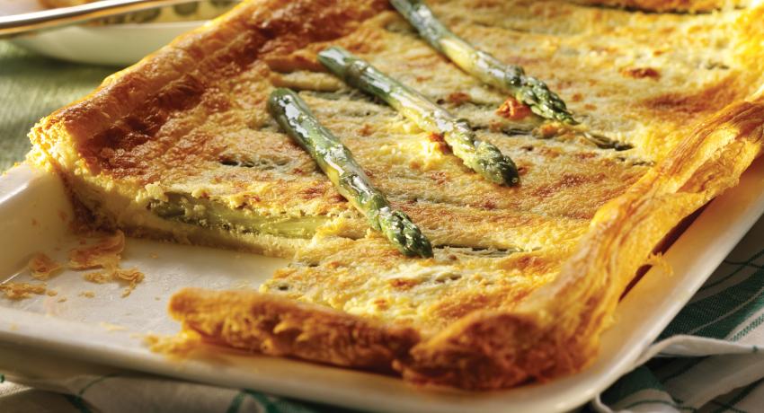 Asparagus and Goats Cheese Tart