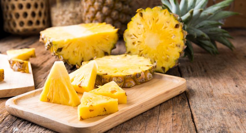 Chilli Pineapple And Lime Cream Dessert