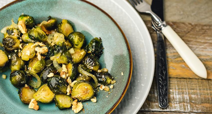 Sprouts with Walnuts and Thyme