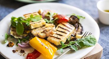 Halloumi and Chargrilled Pepper Summer Salad