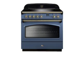 Falcon Classic FX 90 Inducton in Stone Blue iwth brass trim