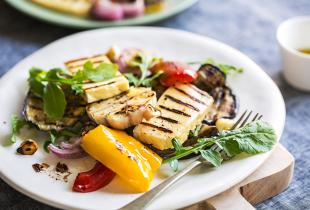 Halloumi and Chargrilled Pepper Summer Salad